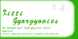 kitti gyorgyovics business card